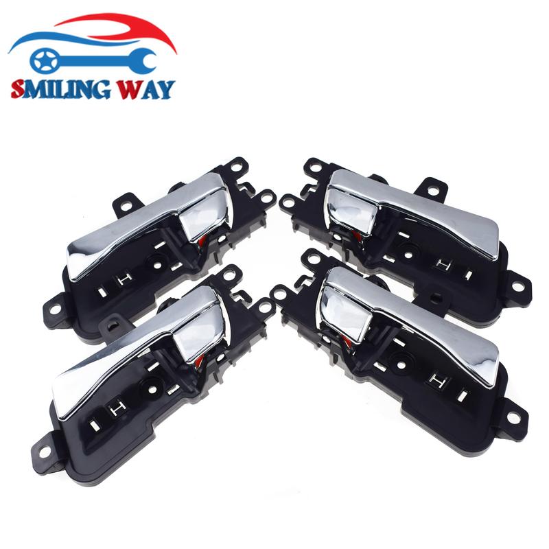1/2/4 Pcs Interior Car Door Handle Front / Rear Left Driver or Right Passenger For Hyundai Sonata 2011 2012 2013 2014 Chrome