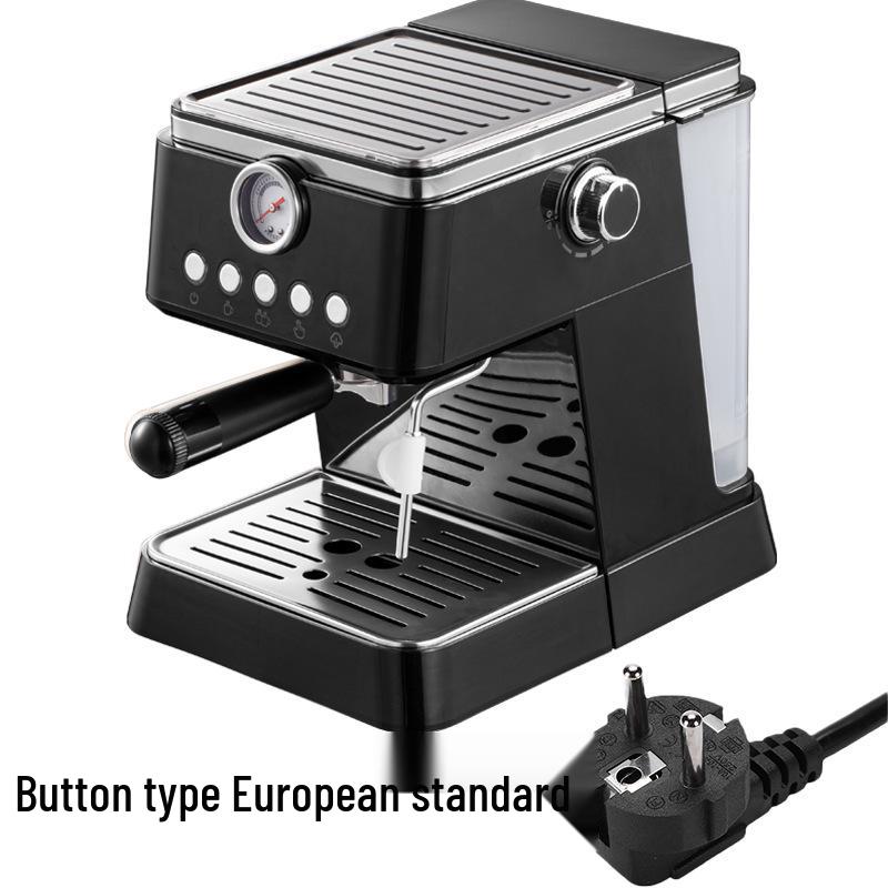 New Semi-Automatic Espresso Machine with Milk Frother & Pressure Gauge
