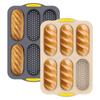 Food Grade Silicone Silicone Baking Mold 6 Cavity Bake Tray Bread Mould  Kitchen Accessories