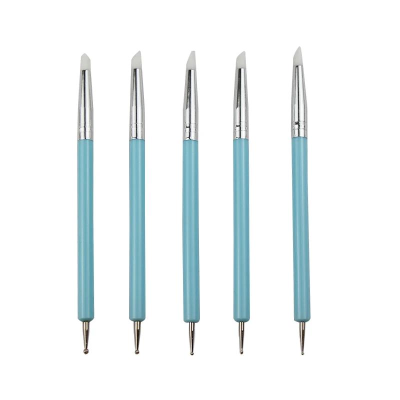 Pottery Clay Sculpting Tool Silicone Carving Sculpture Set Brush Modeling Dotting Nail Art Pottery Clay Sculpting Shapers Tools