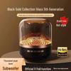 F8 Bluetooth Speaker: Transparent Glass Subwoofer with Multifunctional RGB Ambient Light