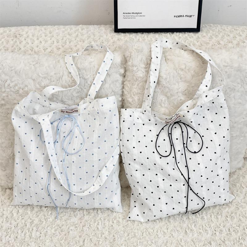 5 Lazy Little Love Canvas Bag Bag New Shoulder Tote Bag Commuter Underarm Bag Women