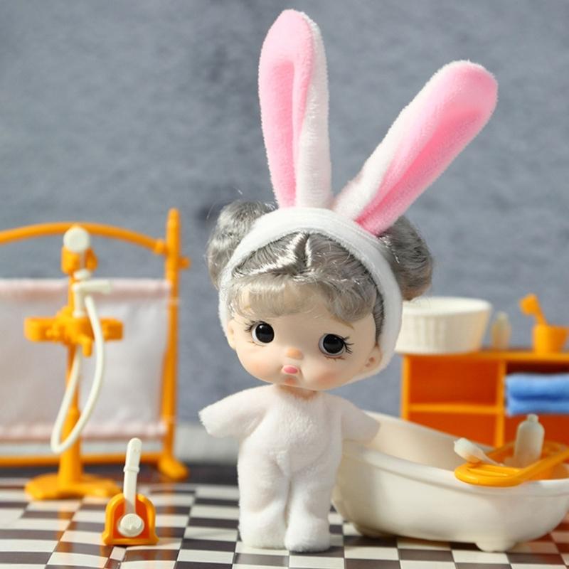 Tiny Doll Plastic Mini Doll with Small Clothes for Girls 4" Little Doll Reborns Baby Gift Bag Decors Accessory