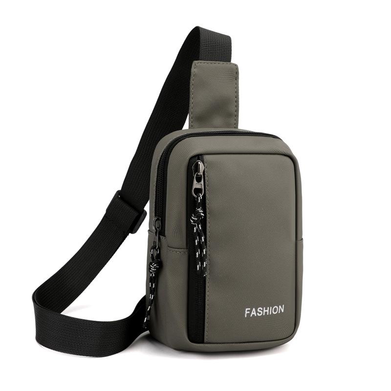 

Нагрудная сумка унисекс, простая сумка для хранения, легкий дорожный маленький рюкзак, сумка через плечо, модные повседневные сумки на одно плечо хаки