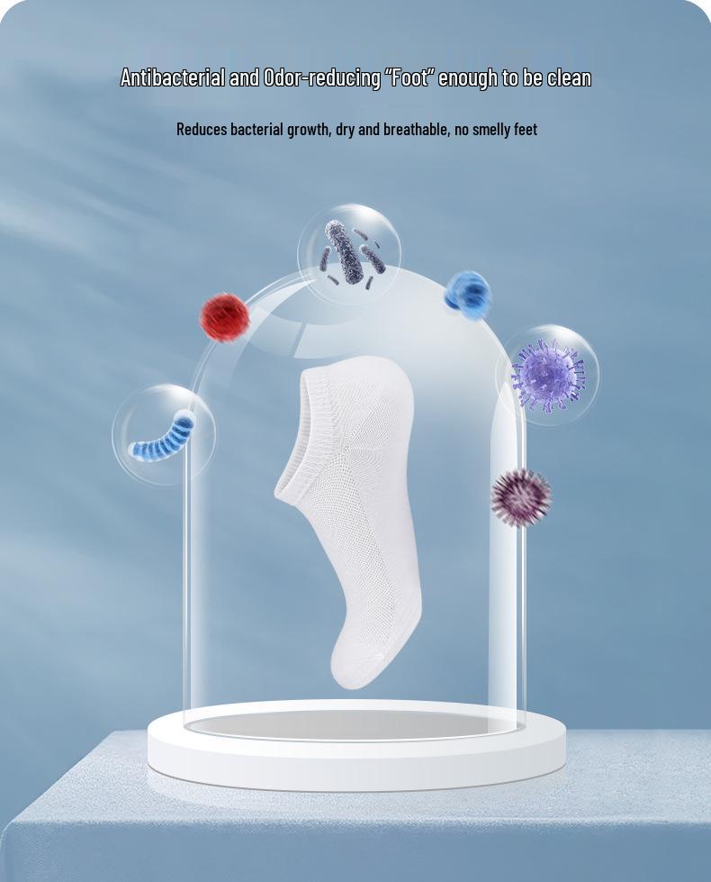 Breathable Cotton Antibacterial Socks: Men's, Women's, Casual, Sports, Running, Short.