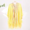 Ethnic Style Ladies Tassel Cape Hollow Wraps Scarf Coat Womens Knitted Shawl