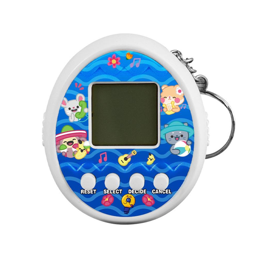 Mini Electronic Game Console Handheld Pet Raising Keychain Pet Feeding Machin  for Chlidren