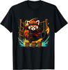 Cute Red Panda Ninja Warrior Obstacle Course Kids Adults T-Shirt