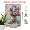 2D Flat, 2D Flat H Hydrangea Metal Tin Sign, 8x12inch Suitable for Living Room, Garden, Spring Decoration and Floral Theme Home