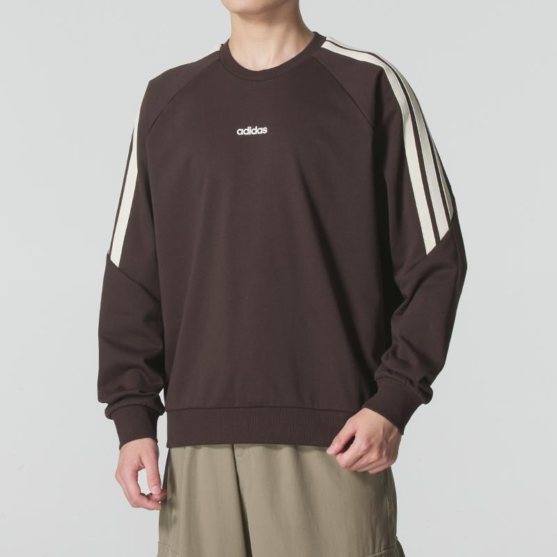 adidas Buchstaben Drei Streifen Rundhals Pullover Langarm Sweatshirt Unisex Sweatshirt KC0295