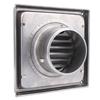 Exterior Wall Vent Cover with Flats 100mm Square SUS304 Stainless Steel Dryer Exhaust Vent Cover for