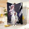 Anime Figure A-ARIAA Throw Lightweight 240g Flannel Blanket Soft Skin-friendly for Summer Cooling