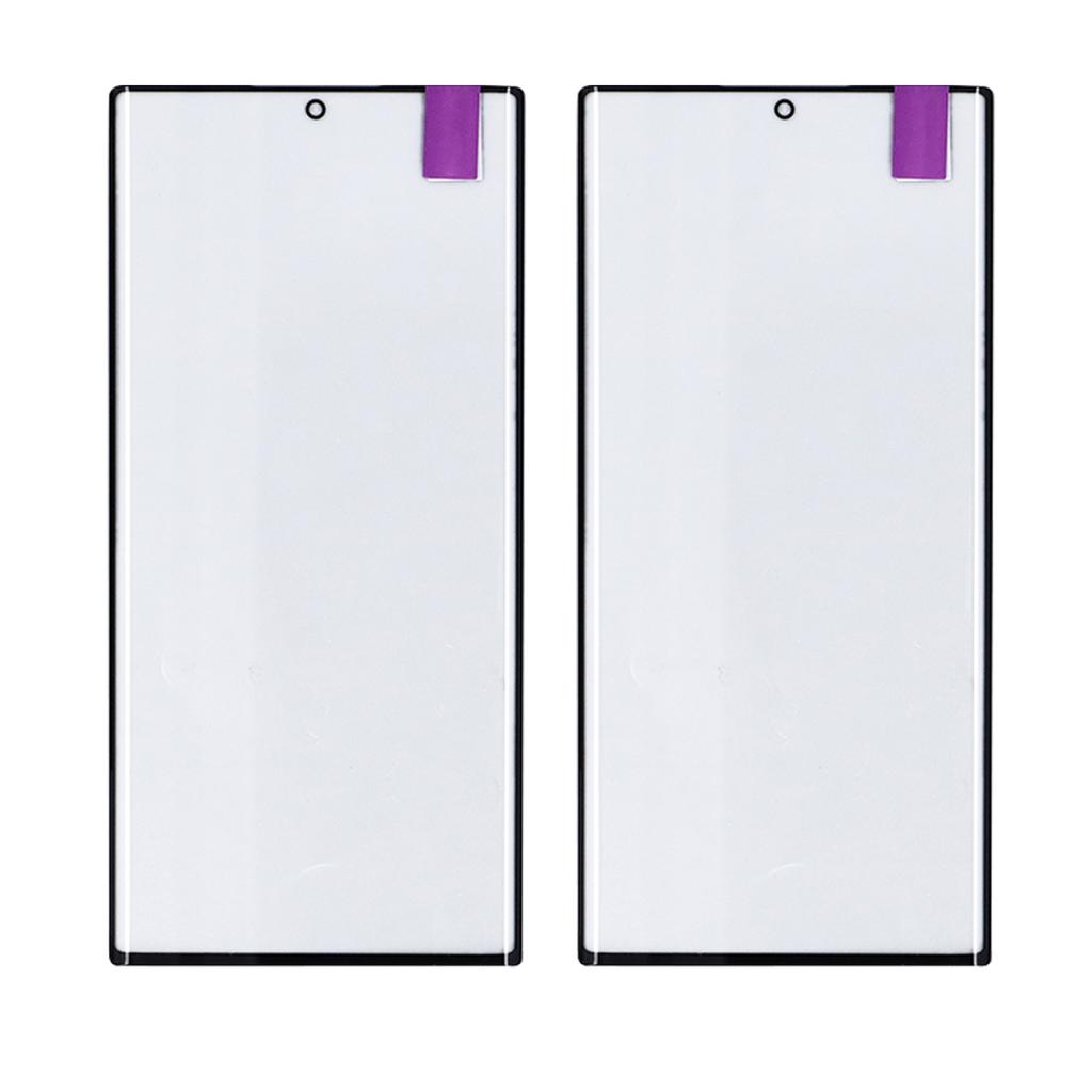2 STÜCK Bildschirmsatz für Galaxy S22 Ultra Handy Vorderes Äußeres Glaslinsen-Display mit Reparaturwerkzeug-Set