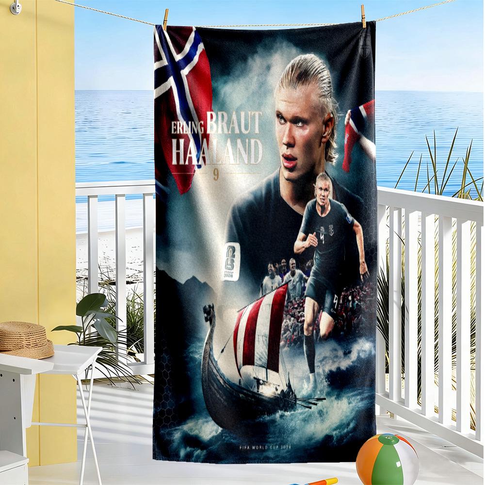 Football Player Celebration Beach Towel High Absorbency & Quick-Dry Comfortable Lightweight Perfect for Traveling Yoga Camping and Swimming