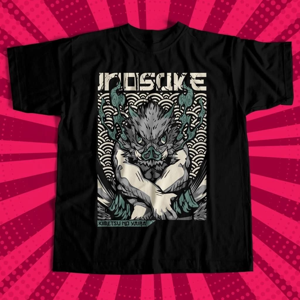 Relaxing and ComfortableDemon Slayer Kimetsu No Yaiba INOSUKE Cartoon Tshirt 2026 New Cotton Summer for Unisex