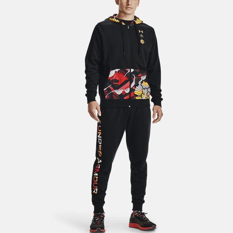 Under Armour Rival Cny Fleece Hoodie Jacket Men Black 1357114-001