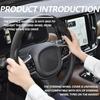 2Pcs Universal Fit Carbon Fiber Steering Wheel Cover, Anti-Skid Steering Wheel Cover/Segmented Steering Wheel Protector/Car Interior Accessories