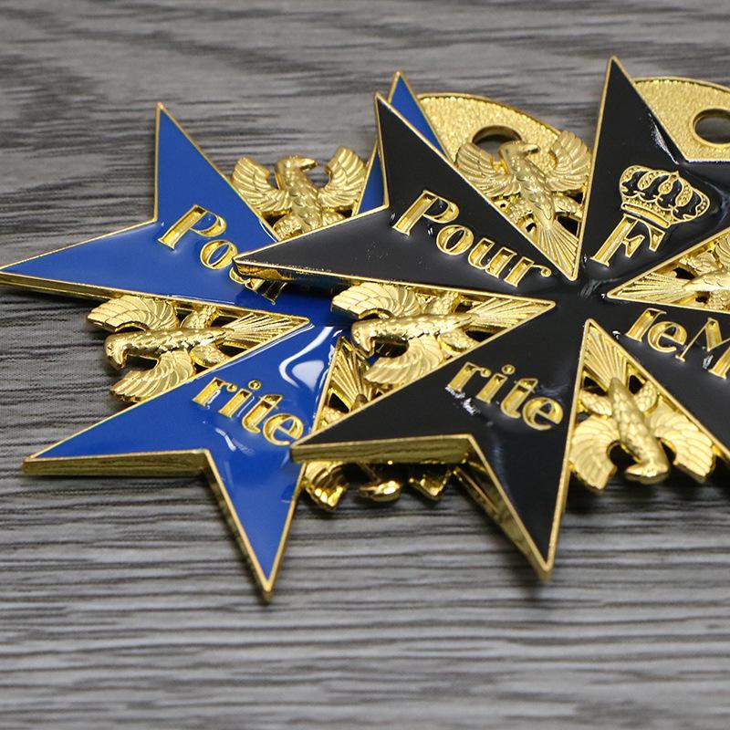 Prussian Blue & Black Marx Medal of Bravery & Merit Souvenir Badge