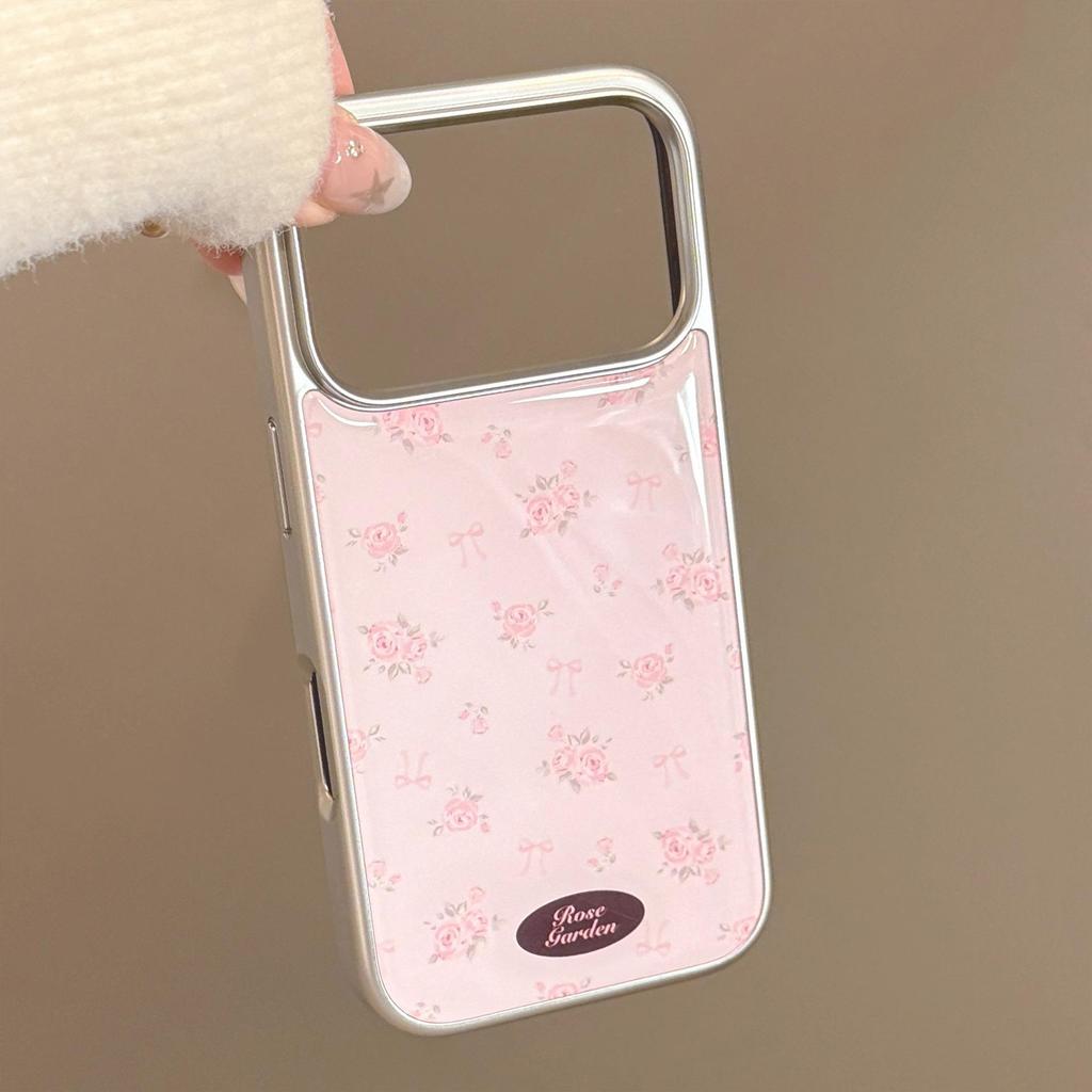 Pink Rose Floral Phone Case for iPhone 17 and iPhone 17 Pro Max