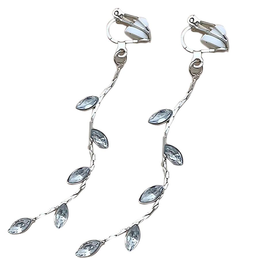 Leaves and Wicker Fashion Ear Clips Without Ear Piercings High-grade Ear Accessories Temperament All Match