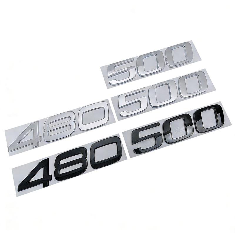 480 500 Big Digital Mark Car Stickers for Volvo Truck National Five Door Label Number Car Accessories Rear Trunk Refit Emblem