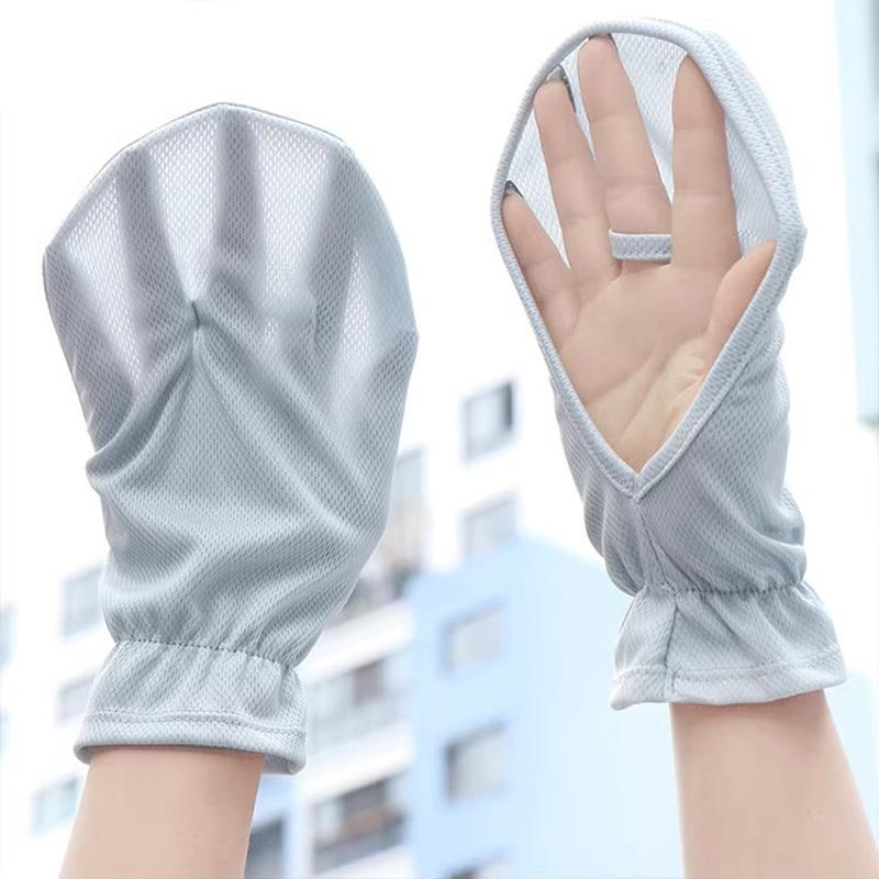 1Pair Summer Open-Fingered Short Sunscreen Gloves For Women Thin Driving Outdoor Riding Gloves Sun Protection Gloves Gifts