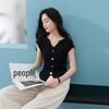Women's V-Neck Slim Fit Short Sleeve T-Shirt