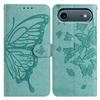 For iPhone 17 Air Case Butterfly Imprinted Wallet Stand PU Leather Flip Phone Cover with Strap