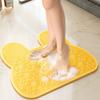 Silicone Bathroom Non-Slip Mat Massage Particles Suction Cups Non-Slip Bath Mat Easy Clean Massage Texture Bath Massage Mat