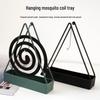 Triangle Iron Art Mosquito Coil Holder and Ash Catcher