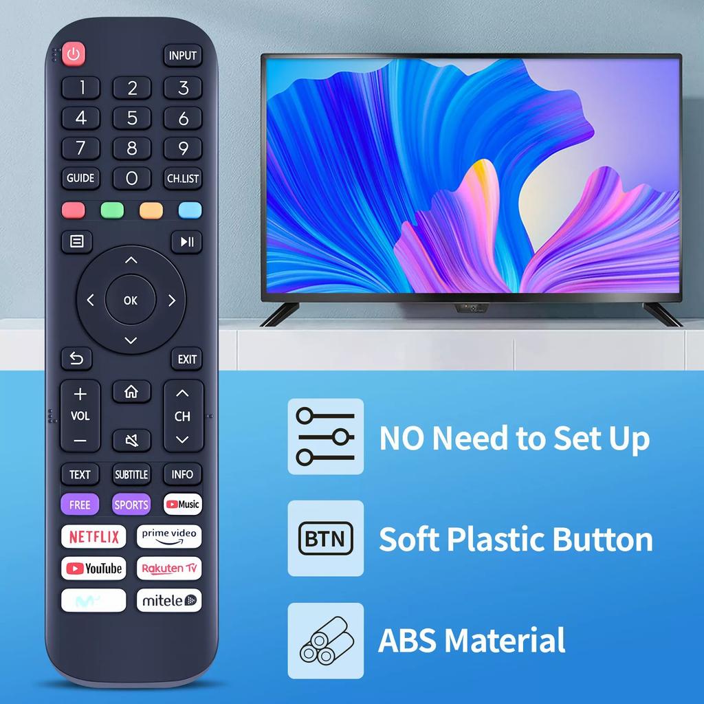 EN2AK30H Universal Remote Control Replacement For Hisense Smart Tvs