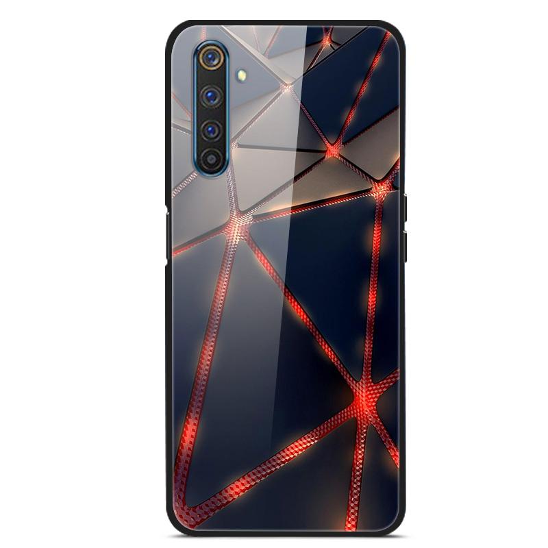 For OPPO Realme XT Tempered Glass Case Soft Bumper Hard Funda For OPPO Realme 6 Pro Realme X2 XT Phone Case Realme6 Back Cover