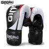 GINGPAI Boxhandschuhe für Herren Damen Kinder, Leder Boxhandschuhe für Sandsack, Kickboxen, Muay Thai Kampfhandschuhe