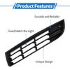 1 Pc Fog Light Grill for Volkswagen Passat 2007-2011 ABS Black Front Left Front Lower Bumper Fog Light Cover Inserts