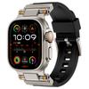 Watch Strap for Apple Watch Series 10 Ultra 9 8 7 SE 6 5 4 3 2 1 46mm 49mm 45mm 44mm 42mm Silicone Band with Titanium Color Connector