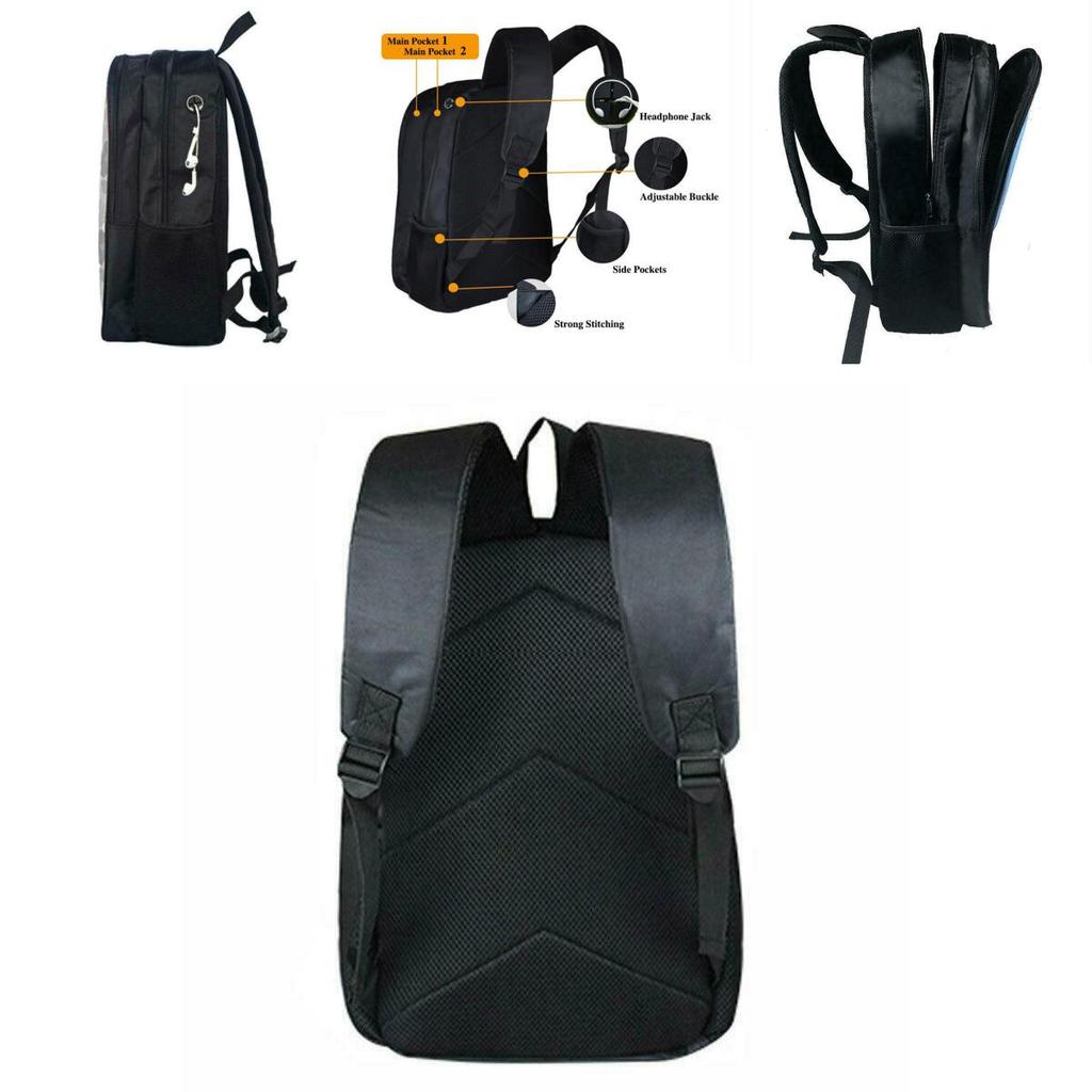 Durable Tom Clancy Rainbow Six Siege Backpack With Adjustable Shoulder Straps And Headphone Jack