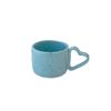 Korean Style Splatter Ceramic Mug with Love Handle