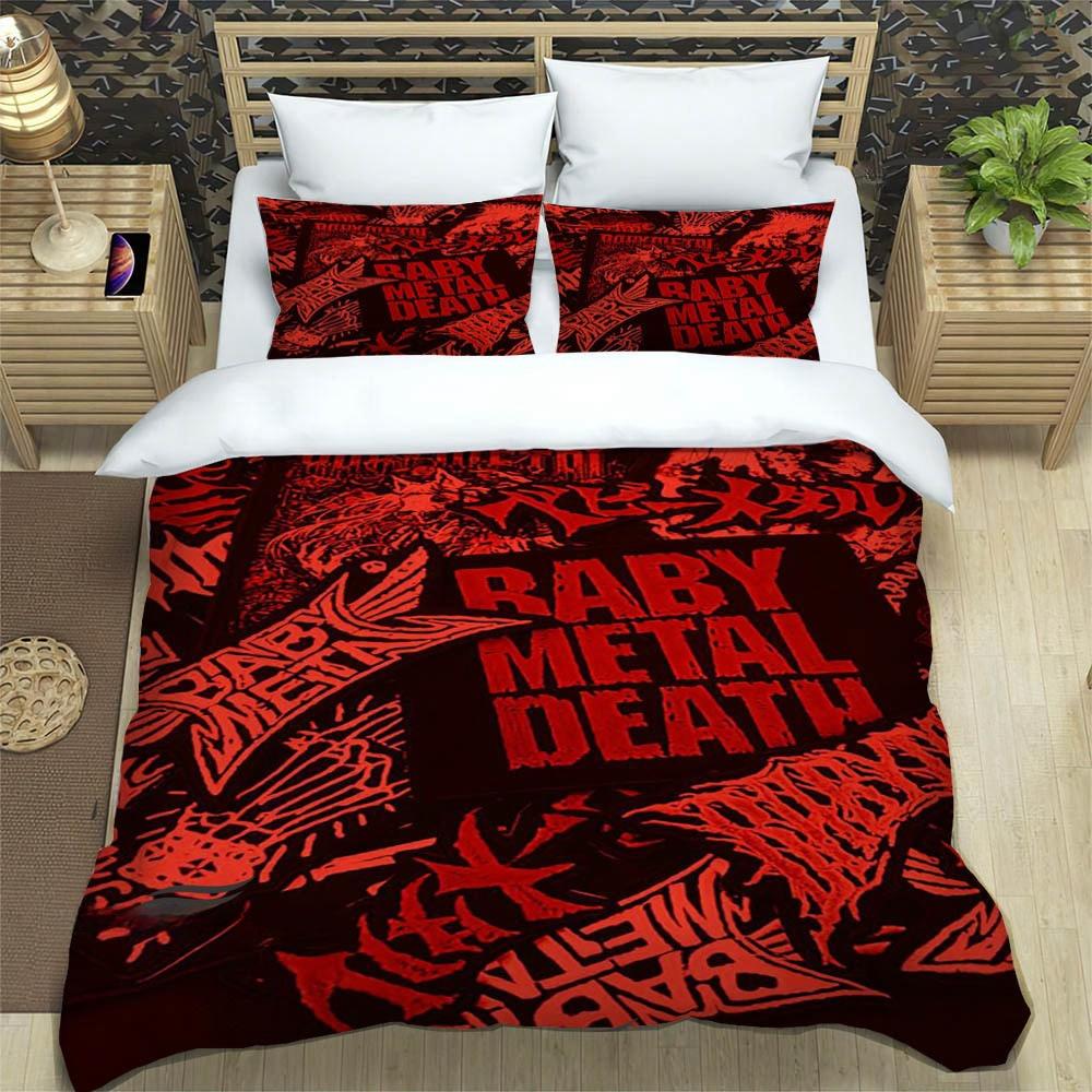 3D Print Music Band BABYMETAL Bedding Set Single Twin Full Queen King Size Bed Set Adult Kid Bedroom Duvetcover Set Home Textile