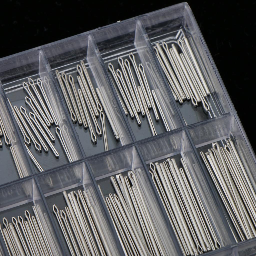 180 Pieces 8-25mm Stainless Steel Watch Band Cotter Pin Assortment Tool