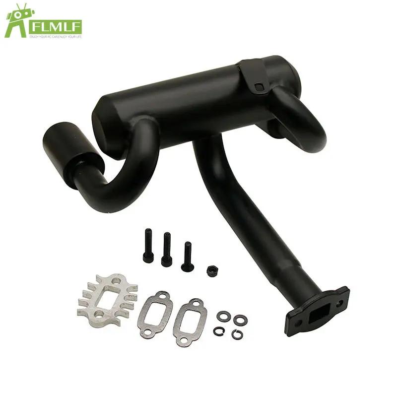 2 Hole Exhaust Pipe Silencer Power Riser or Rear Bumper Kit Fit for 1/5 HPI ROFUN BAHA ROVAN KM BAJA 5B Rc Car Toys Parts