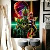 Power Rangers 2D Flat Adventure Tapestry Tapestry Background Cloth Wallmounted Atmospheric Background Cloth Work Of Art Wall Covering Decoration