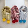 Kids' Korean Style 2025 Striped Knit Scarf: Cozy, Warm, and Stylish Neck Warmer