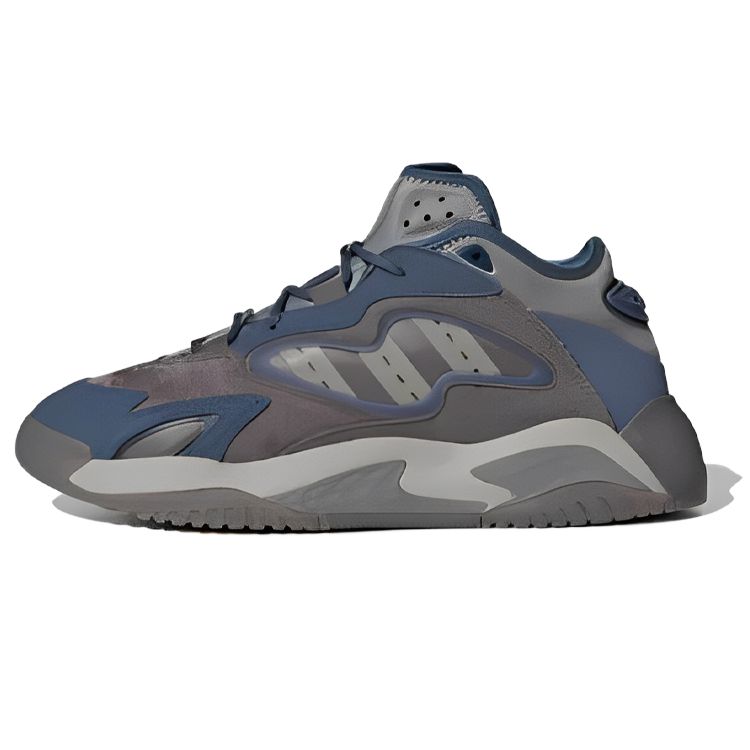 Adidas Originals Streetball 2 Fabric Leather Sports Retro Non-Slip Wear-Resistant Low-Top Lifestyle Casual Shoes Unisex Casual Shoes Blue Gray ID4769