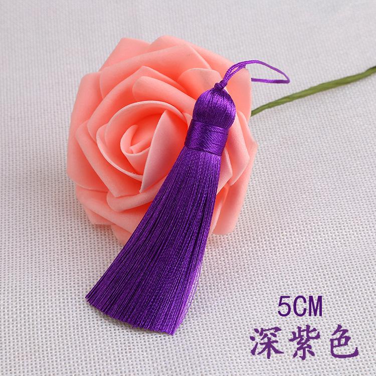 20pcs/pack 5cm Tassel for Diy Crafts Sewing Curtain Decor Bookmark Fan Hand Making Making Supplies Fringe Trim