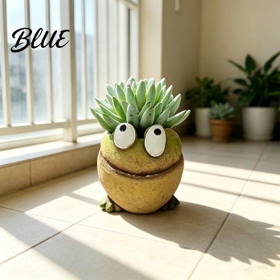 Cactus Planter Animal Plant Pot Animal-Shaped Resin Planter Weather Resistant Design Matte Texture Container for Outdoor Indoor Decor Flowerpot