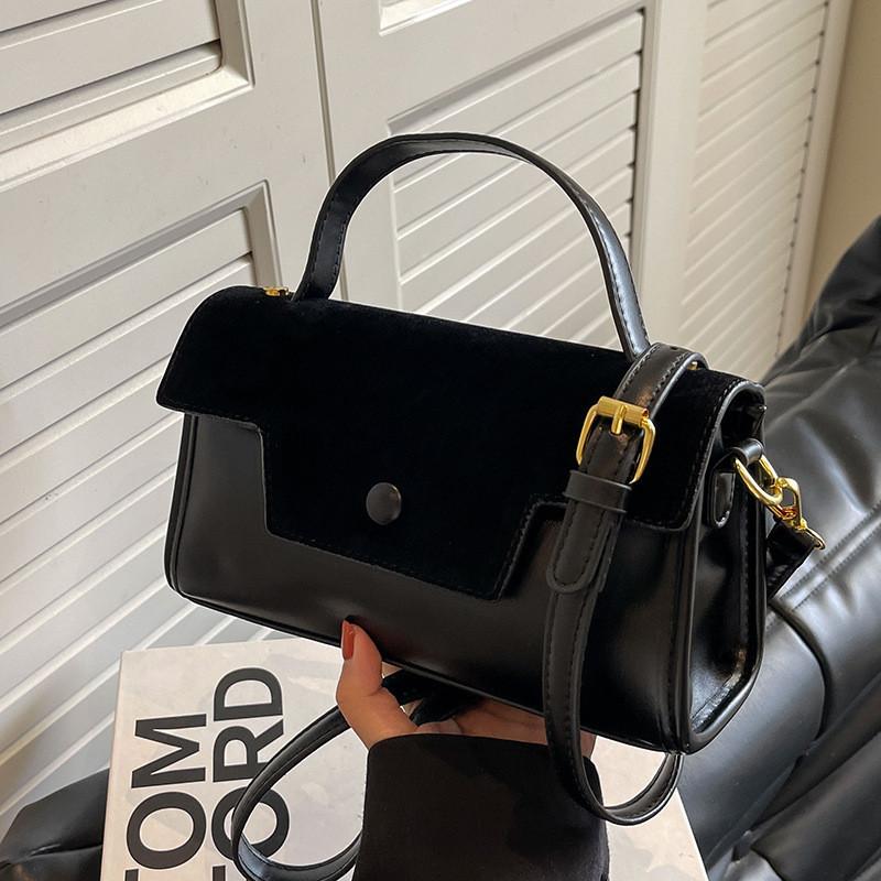 Chic Street Fashion Women s Handbag Retro Tote Bag With Unique Design чёрный