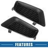 Auto Front Nebelscheinwerfer Abdeckung Gitter Links Rechts Nr. 68092571AA/68092570AA für Dodge Charger Pursuit R/T SE SRT8 SXT 2011-2014 ABS Kunststoff Schwarz (2er Set)