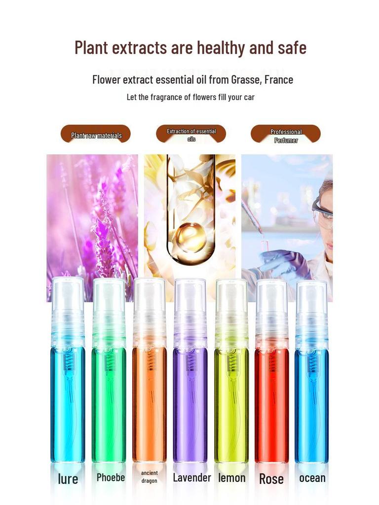 Hanging Car Air Freshener Pendant - Essential Oil Aromatherapy Deodorizer with Long-lasting Light Fragrance for Car Interior Decoration