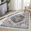 Tapis de Zone Bohème Imprimé Ethnique Tapis Turc Vintage Lavable Tapis de Salon Traditionnel Cour Ottomane Paillasson Décoration d'Intérieur