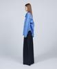 Meuameu Signature Unbalance Pin Tuck Flare Slacks